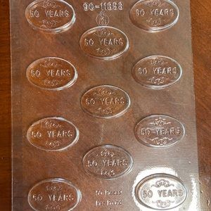(2) 50th bday/ anniversary candy molds